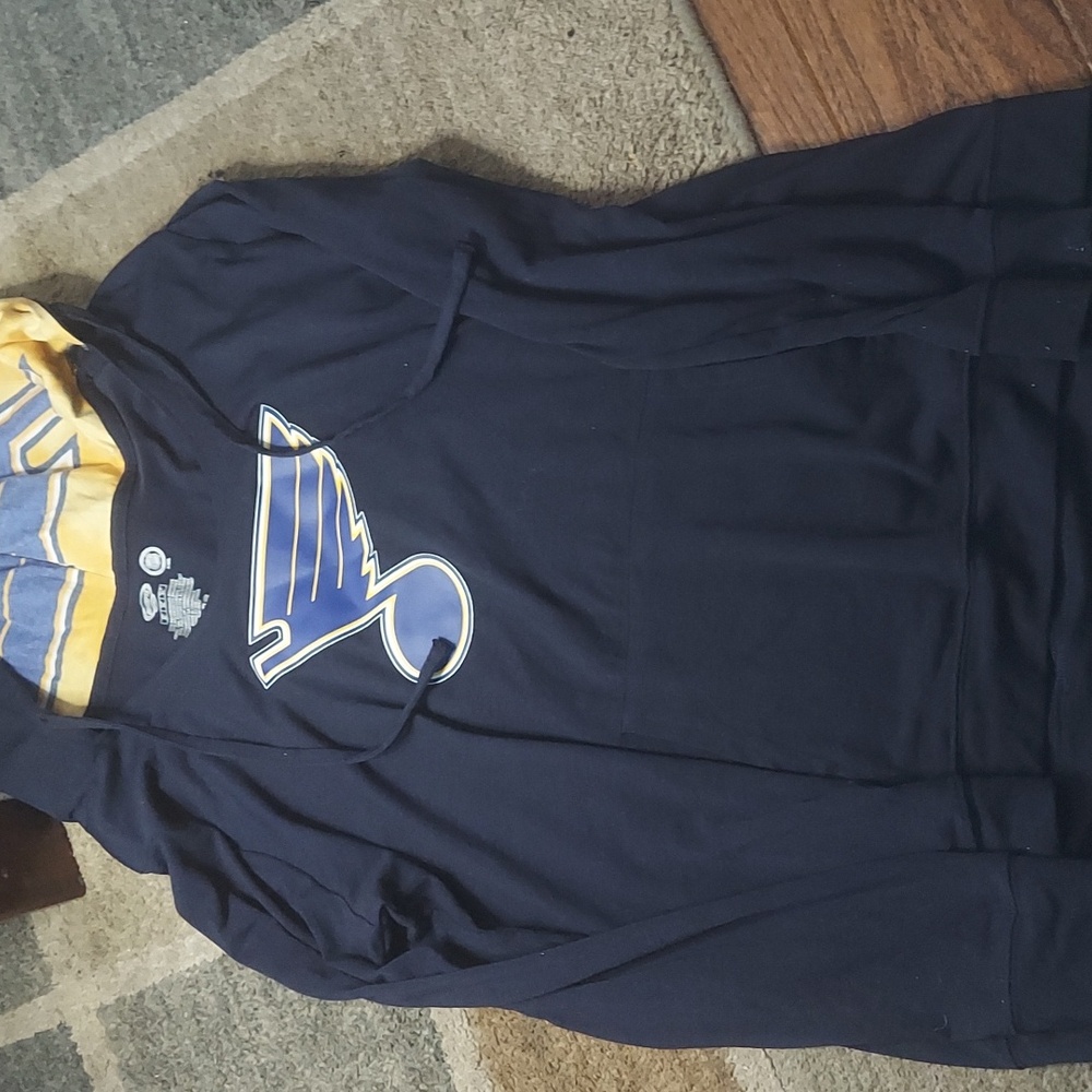 Concepts Sports NHL Navy and Yellow Hoodie - St. Louis Blues